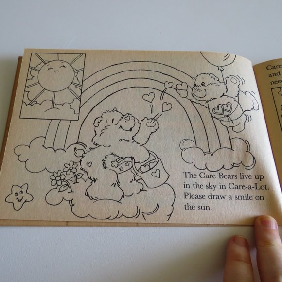 Vintage Care Bears Sticker Book "Play It Safe" NEW-Aged condition PIZZA HUT - Picture 12 of 15